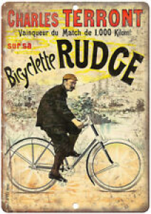Rudge Bicycle Charles Terront Vintage Ad 12″ x 9″ Retro Look Metal Sign B237 Review