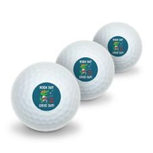 Rock Out with Your Croc Out Crocodile Roll Funny Humor Novelty Golf Balls 3 Pack Review