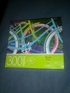 Bicycles, Neon Color, Jigsaw Puzzle by Cardinal, 300 Pieces, Size 14 x 11 Inches Review