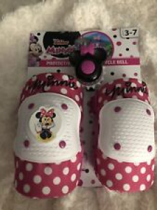 NIP Girls Minnie Mouse Protective Bicycle Gear & Bell Knee & Elbow Pads Ages 3-7 Review