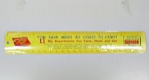 COAST TO COAST & MONARK BICYCLES 12 INCH METAL RULER MINT CONDITION Review