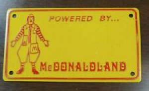 McDonaldland Vintage POWERED BY…. Bicycle License Plate with Ronald McDonald Review