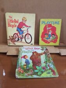 Whitman A Tell-A-Tale Book Lot Vintage 1970s  Hardback bicycle forest boys  Review