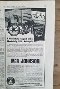 1913 Iver Johnson’s arms and Cycle Works Motorcycle revolver gun bicycle ad Review