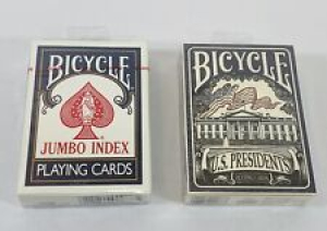 2 Decks Bicycle Playing Cards 1 US Presidents And 1 Jumbo Index Poker Cards New Review