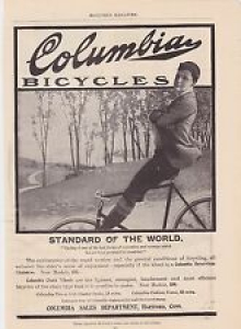 1890s/1900s VINTAGE MAGAZINE AD #B1-70 – COLUMBIA BICYCLES – THE STANDARD Review