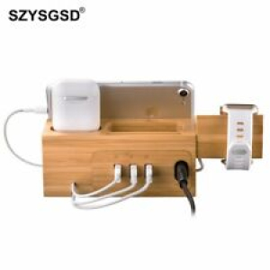 Support de chargeur en bois naturel SZYSGSD pour iPhone X 8 7 Dock de chargeur Review