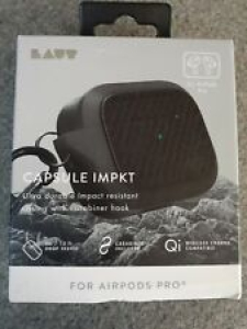 NEW LAUT Capsule IMPKT Headphones Case for AirPods Pro w Carabiner- Slate Black Review