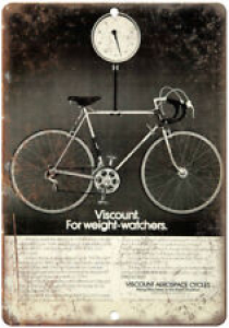 Viscount Aerspace Cycles Vintage Bicycle 10″ x 7″ Reproduction Metal Sign B323 Review