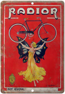 Radior Vintage Bicycle Ad 10″ x 7″ Reproduction Metal Sign B226 Review