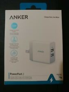 Anker 2-Port PowerPort 24W Wall Charger – White … BRAND NEW. Review
