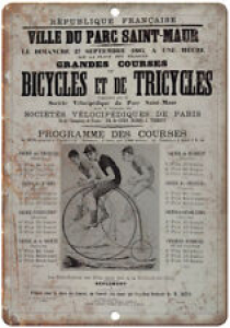 Bicycles Et De Tricycles Vintage Ad 10″ x 7″ Reproduction Metal Sign B337 Review