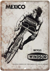 Winsor Bicycles Vintage Ad 10″ x 7″ Reproduction Metal Sign B360 Review
