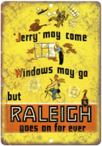 Raleigh Bicycle Vintage Sales Ad 10″ x 7″ Reproduction Metal Sign B307 Review