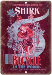 Shirk Bicycle Vintage Poster Ad 10″ x 7″ Reproduction Metal Sign B228 Review