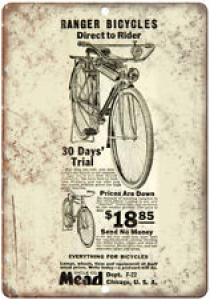 Ranger Bicycles Vintage Art Ad 10″ x 7″ Reproduction Metal Sign B451 Review
