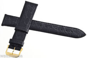 19mm Longines Black Croc Replacement Watch Band Strap Gold Buckle  Review