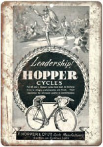 Leadership Hopper Cycles Bicycle Ad 10″ x 7″ Reproduction Metal Sign B262 Review