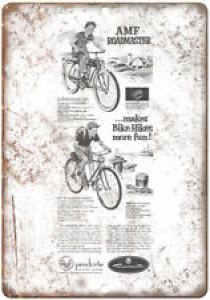 AMF Roadmaster Bicycle Vintage Ad 10″ x 7″ Reproduction Metal Sign B277 Review