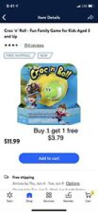Croc ‘n’ Roll – Fun Family Game for Kids Aged 3 and Up Buy One Get One Free Review