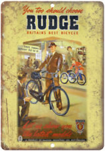 Rudge Bicycle Raleigh Vintage Ad 10″ x 7″ Reproduction Metal Sign B222 Review
