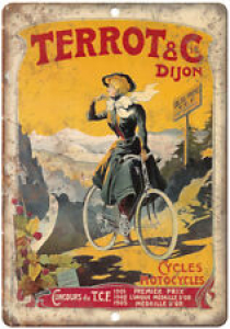 Terrot & Dijon Motocycles Bicycle Ad 10″ x 7″ Reproduction Metal Sign B250 Review