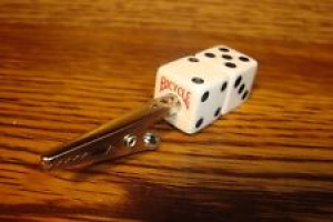 BICYCLE Lucky “7” Double Stack Dice / Die Memo Tobacco-Herb Aligator Roach Clip  Review