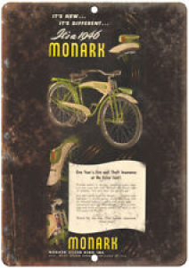 1948 Monark Silver King Inc. Bicycle Ad – 12″ x 9″ Retro Look Metal Sign B122 Review