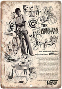 Vista Bicycle Vintage Ad 10″ x 7″ Reproduction Metal Sign B326 Review