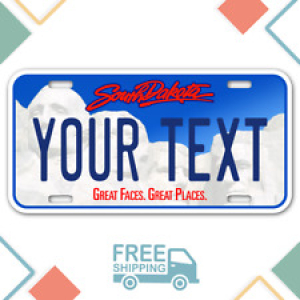 PERSONALIZED South Dakota license plate. Any text, free shipping. Custom plate Review