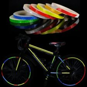 Car Motorcycle Bicycle Reflective Sticker Strip Band Tape Bike Wheel Frame Decor Review