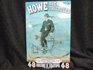 TIN DECORATIVE SIGNS 11 1/2″ X 7 1/2″ HOWE BICYCLES TRICYCLES Review