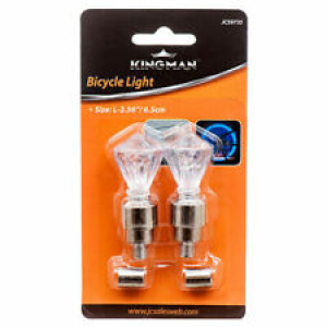 New 341201  Kingman Bicycle Light 2Pc W / Asst Designs HOLIDAY RIDING HALLOWEEN  Review