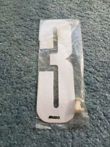ORIGINAL NOS AERO NUMBER 3 IN WHITE WITH FIXINGS 80S OLD SCHOOL BMX Review