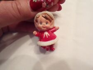 Vtg Christmas Decorations Elf in Santa Suit Review