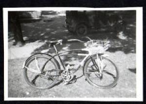 1930’s BICYCLE Automobile in Background ORIGINAL PHOTOGRAPH 628F Review