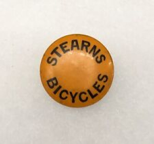 Antique 1890s 1900s Bicycle Stud Celluloid Button Pin STEARNS BICYCLES Review
