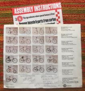 1974 RALEIGH Full Line MINI CATALOG SPEC SHEET Brochure + BONUS Instructions Review