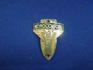 Vintage MotoConfort Bicycle Head Badge Emblem Art Deco Style Review