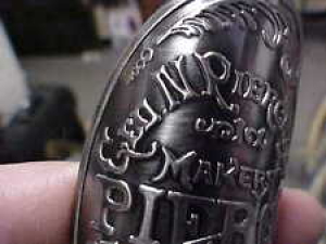 George N. Pierce Bicycle Badge Emblem Buffalo NY Nickel 3-D Stamped 1800s Review
