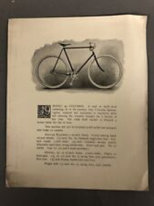 Model 49 Columbia 1897 Bicycle Advertisement 8 1/2” X 7” Review