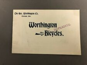The Geo. Worthington Co. Late 19th Century Worthington Bicycles Brochure  Review