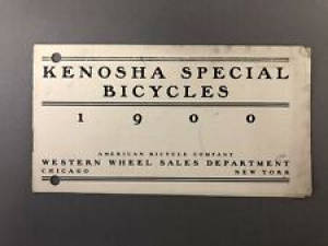 1900 Kenosha Special Bicycles Pamphlet Handout General Descriptions 3 1/4” X 6  Review