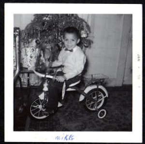 1959 Training Wheel Bike BICYCLE Little Boy CHRISTMAS Tree ORIGINAL PHOTOGRAPH Review