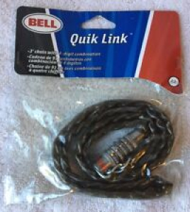 BELL Sports 3 Inch Bicycle Lock Chain with 4 Digit Combo QuikLink Bike Review