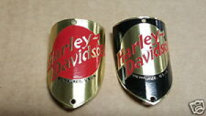 Harley Davidson Bike Badge Headtube Emblem Name Plate acid etched brass Color  Review