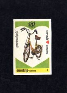 BICYCLE Match Box Label EUROTRIP LUCIFERS Groeiend Geld GG VINTAGE Poster Stamp Review