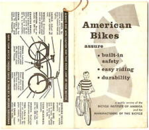 Vintage BICYCLE Brochure BOOKLET Maintenance 1940’s WOW Review