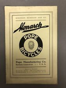 1906 Monarch Pope Bicycles Brochure 9” X 6” Review