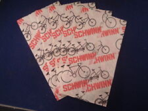 Five NEW Original Vintage Schwinn Bicycle Dealer Paper Parts Bags- NOS++ Review